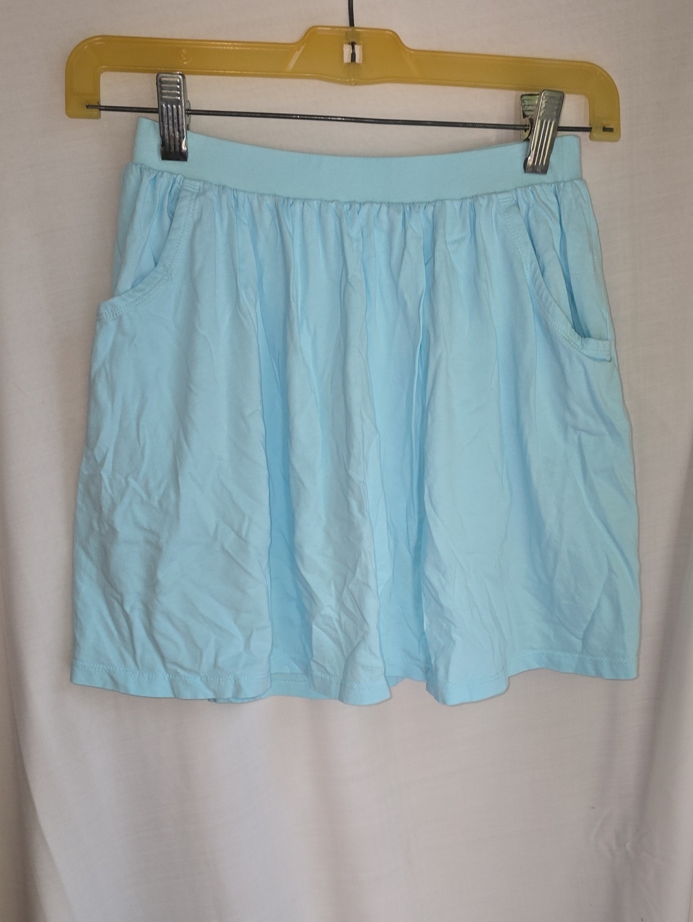 Light Blue Casual Pocket Skort